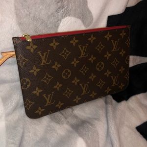 Louis Vuitton Neverfull MM GM Pochette Wristlet